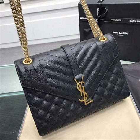 sac ysl matelassé|ysl black envelope bag.